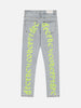 1984 High Street Letter Embroidered Slim-Fit Skinny Jeans - 1984brand