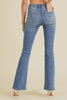Load image into Gallery viewer, HIGH RISE SKINNY FLARE JEANS