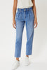 Load image into Gallery viewer, High Rise Waist-Band Detail Mom Jeans