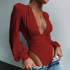 Load image into Gallery viewer, Soraya Shirred Blouson Sleeve Bodysuit