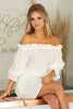 Load image into Gallery viewer, OFF THE SHOULDER 3/4&#39;&#39; SLEEVE COTTON DRESS