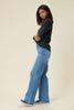 Load image into Gallery viewer, Distressed Wide Fit Jeans