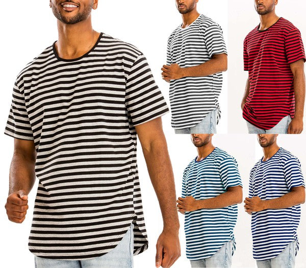 Men's Striped Short Sleeve Tshirt