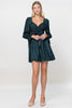 Load image into Gallery viewer, Wrap Short Ruffle Dress