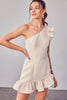 Load image into Gallery viewer, One Shoulder Detail Ruffle Dress