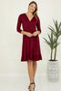 Load image into Gallery viewer, Solid 3/4 Sleeve Short Dress