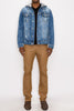 Load image into Gallery viewer, Detachable Hood Denim Jacket