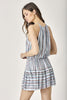 Load image into Gallery viewer, KEYHOLE NECK STRIPE PRINTED DRESS