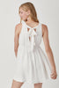 Load image into Gallery viewer, V NECK SMOCK SLEEVELESS DRESS