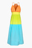 Load image into Gallery viewer, Playa Colorblock Poplin Midi Dress