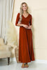 Load image into Gallery viewer, Plus Solid Empire Waist Maxi Dress