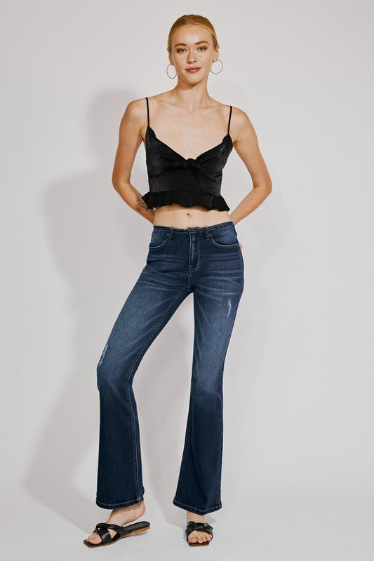 Low Rise Flare Jeans