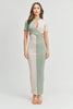 Load image into Gallery viewer, Short Sleeve Cut-Out Maxi Dress