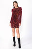 Load image into Gallery viewer, Gale Velvet Sequins Puff Sleeve Mini Dress