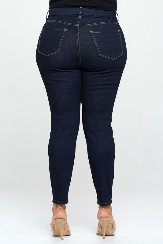 Plus Size High Rise Skinny Jeggings