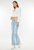 Load image into Gallery viewer, Low Rise Floral Printed Flare Jeans-
