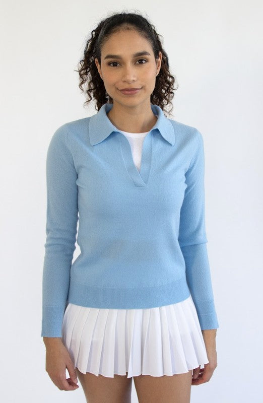 Women'S Polo Sweater