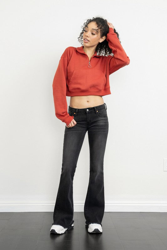 Low Rise Fit N Flare Jeans