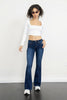 Load image into Gallery viewer, Low Rise Fit N Flare Jean W/ Pintuck Detail