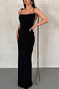 Load image into Gallery viewer, Ruched Backless Slim Fit Lace Up Long Maxi Dress
