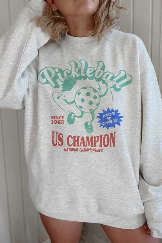Pickleball Us Champion Graphic Sweatshirt