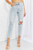Vervet by Flying Monkey Stand Out Full Size Distressed Cropped Jeans - sneakerlandnet