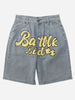 Load image into Gallery viewer, Sneakerland Printed Denim Shorts SP230525S28R