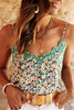 Load image into Gallery viewer, Green Embroidered Boho Floral Camisole