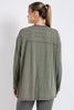 Load image into Gallery viewer, MINERAL WASHED ROUND NECKLINE LONG SLEEVES TOP