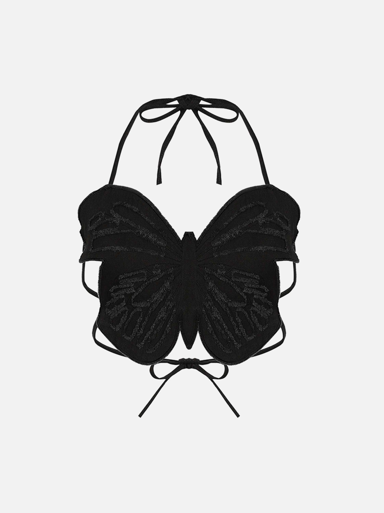 Sneakerland Hot Girl Sexy Butterfly Denim Undershirt SP230524RI9G