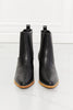 Load image into Gallery viewer, MMShoes Love the Journey Stacked Heel Chelsea Boot in Black - sneakerlandnet