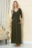 Load image into Gallery viewer, Plus Solid Empire Waist Maxi Dress
