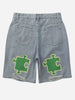 Load image into Gallery viewer, Sneakerland Printed Denim Shorts SP230525S28R