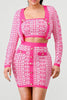 Load image into Gallery viewer, ATHINA PRINTED BARBIE PINK THREE PIECE SET sneakerlandnet