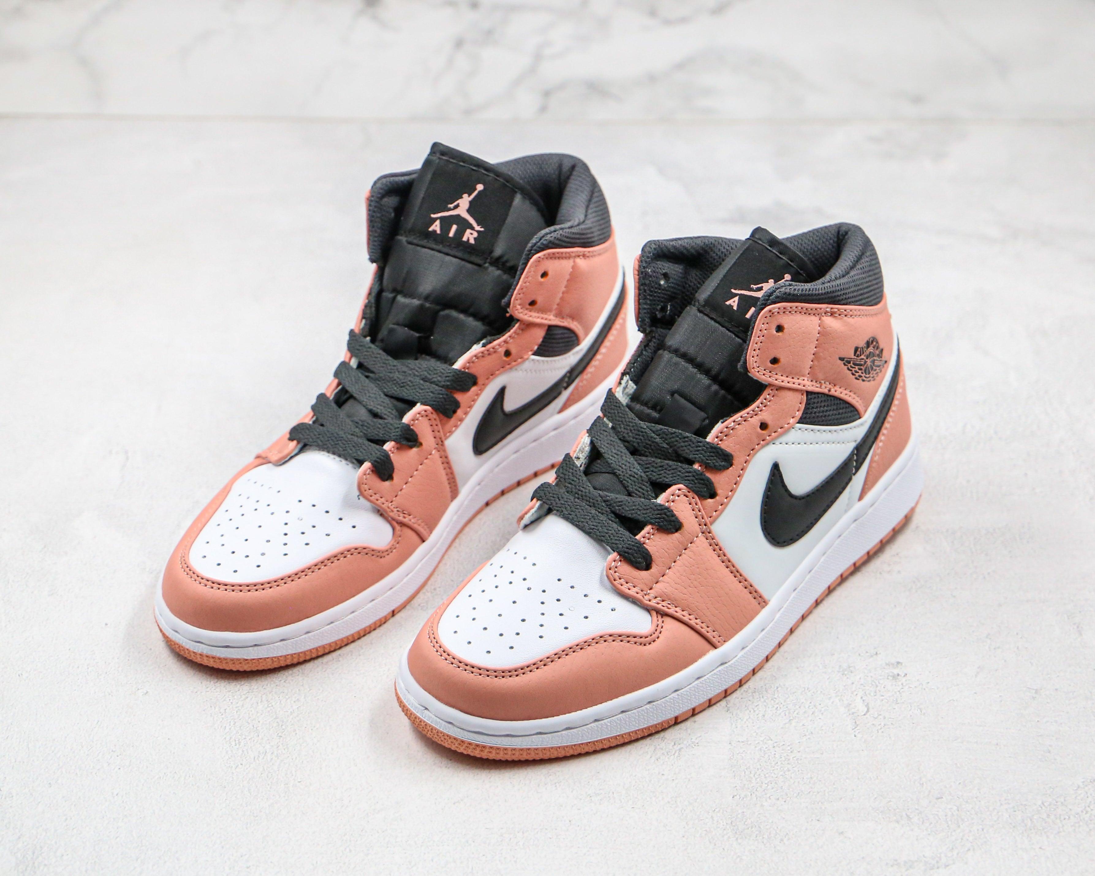 Custom Air Jordan 1 Mid Digital Pink Quartz High Q sneakerlandnet