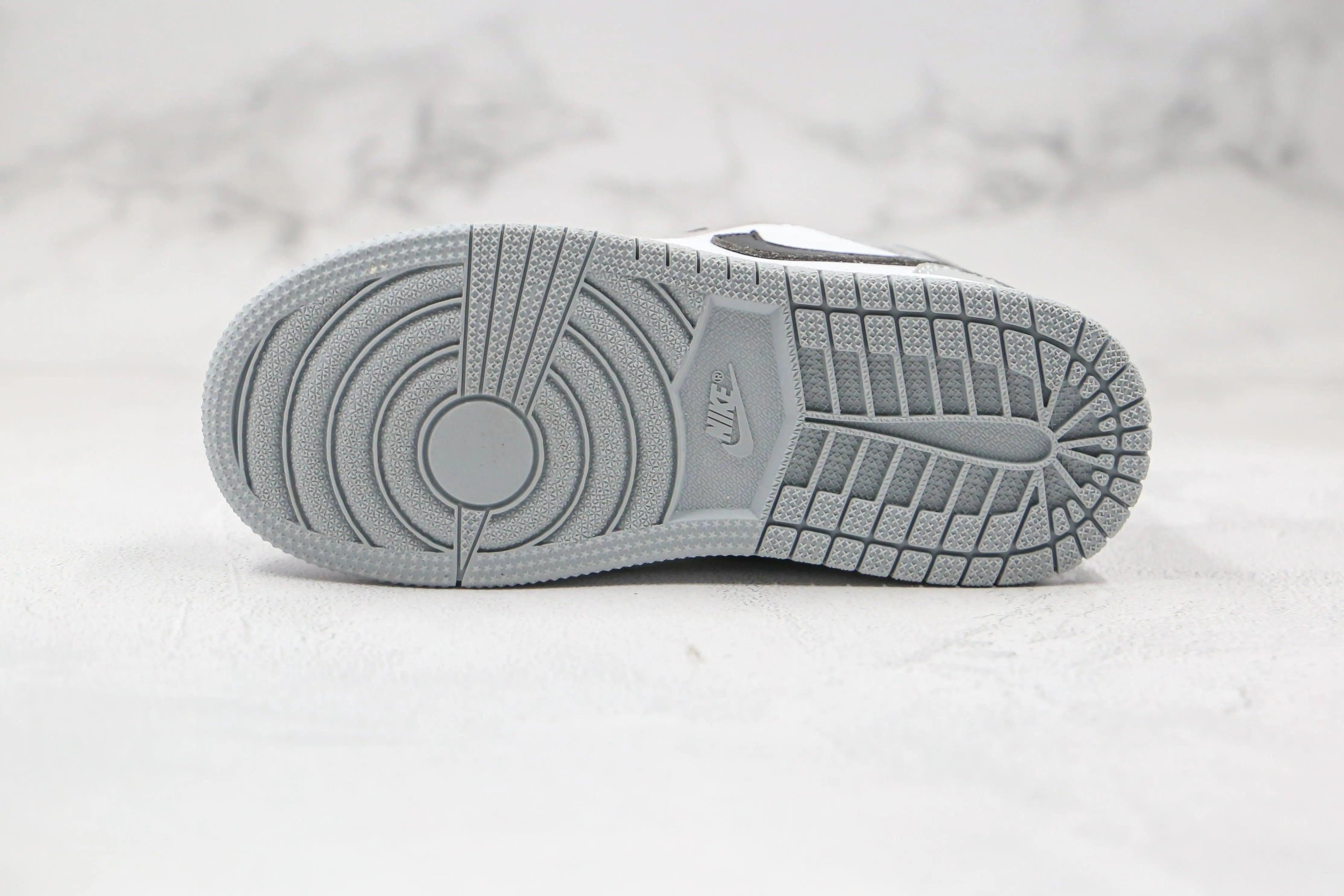 Custom Air Jordan 1 Mid “Light Smoke Grey”High Q ( Customs And Box ), Jordan 1 Sneakers Active LUXURYSTEPSCO