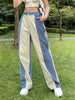 Load image into Gallery viewer, Streetwear Striped Patchwork Casual Pants Women