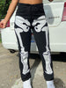 Load image into Gallery viewer, Streetwear Skeleton Patterned Low Rise Jeans Women