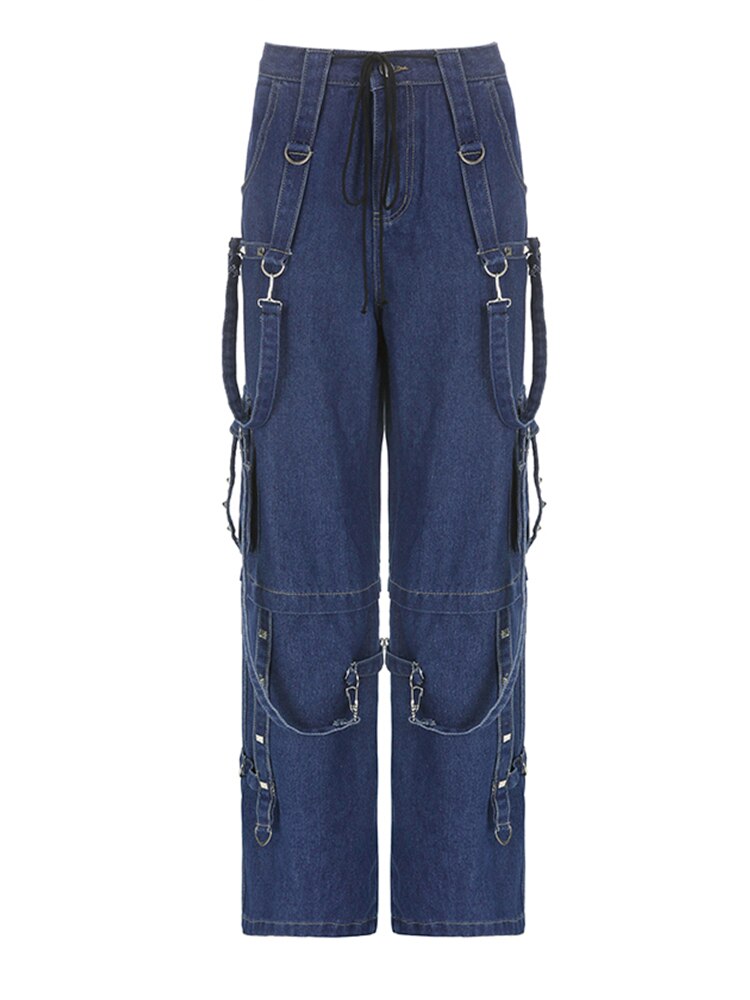 Streetwear Wide Leg Jeans V9833