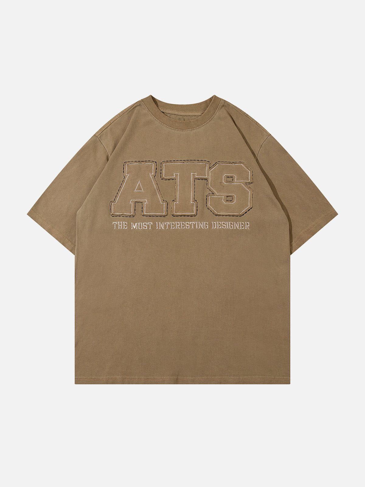 Sneakerland™ - ATS Letter Patchwork Tee