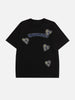 Load image into Gallery viewer, Sneakerland™ - Applique Embroidery Denim Heart Elements Tee