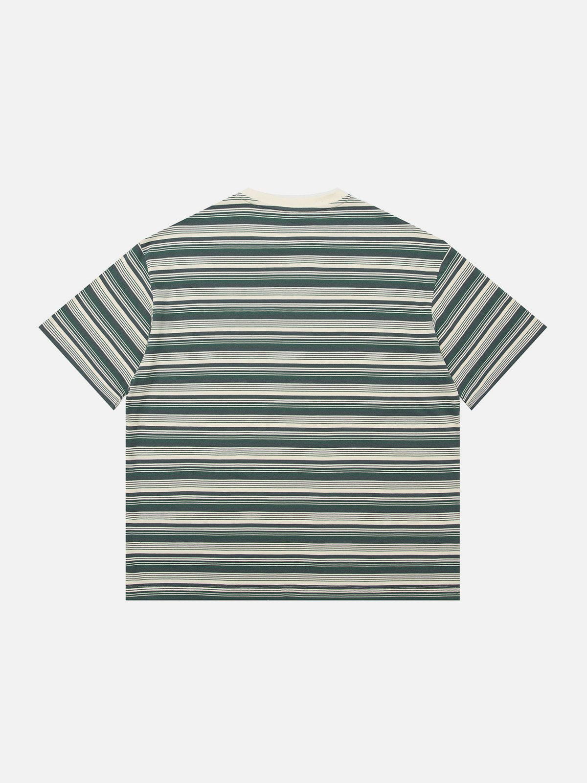 Sneakerland™ - Color Clash Stripes Tee