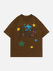 Sneakerland™ - Colorful Star Letters Graphic Tee