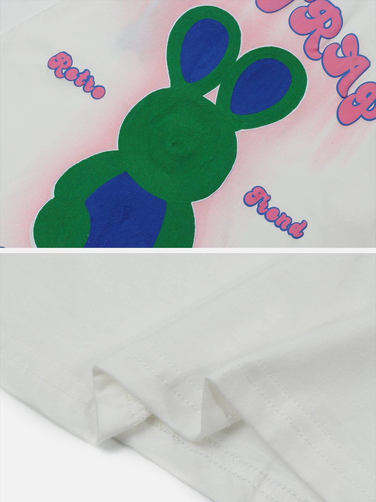 Sneakerland™ - Embroidery Rabbit Print Tee