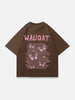 Load image into Gallery viewer, Sneakerland™ - Flocked Letters Butterfly Print Tee