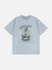 Load image into Gallery viewer, Sneakerland™ - Floral Anchor Print Suede Tee