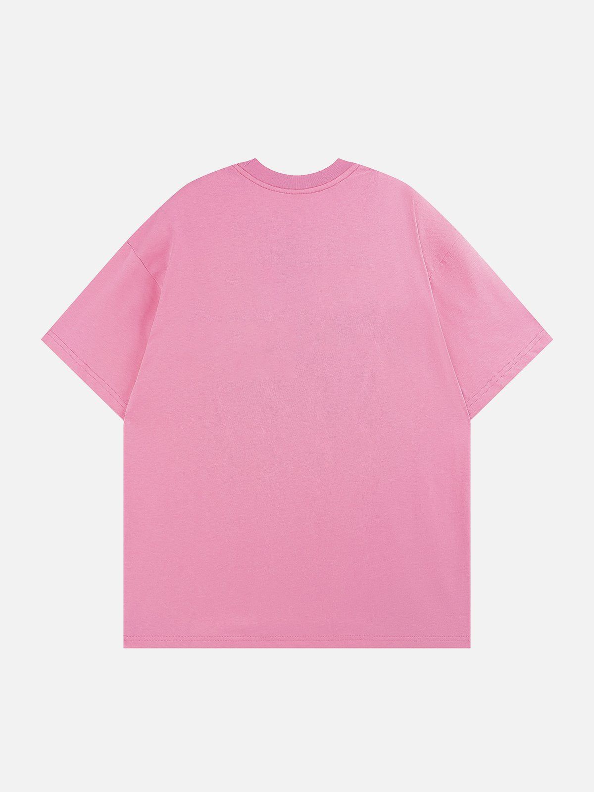 Sneakerland™ - Letter Printing Solid Color Tee