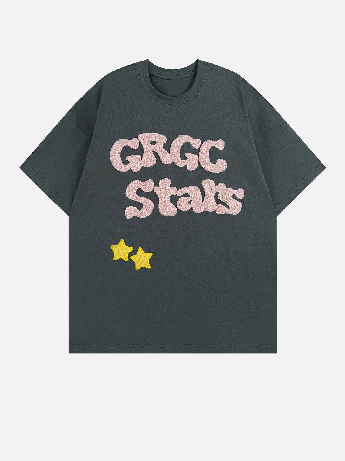 Sneakerland™ - Lettered Star Embroidery Tee