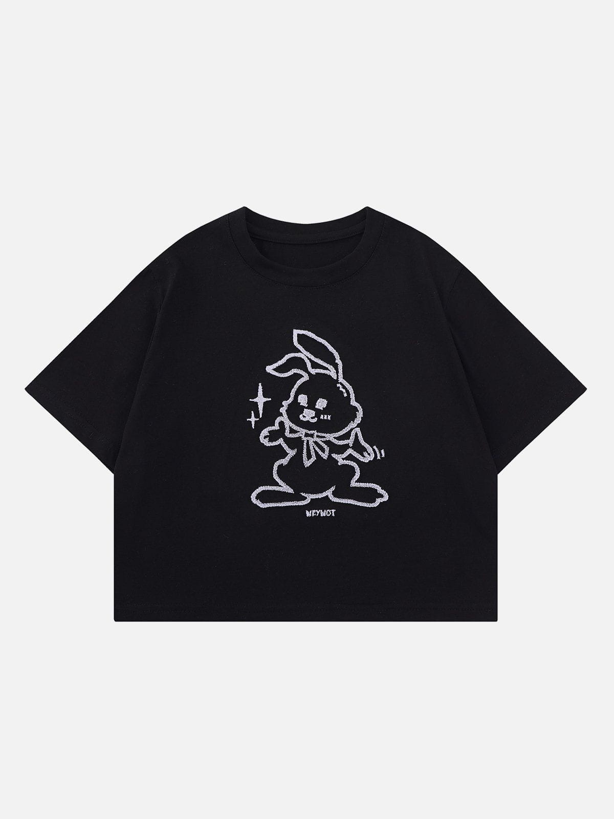 Sneakerland™ - Rabbit Embroidery Tee