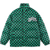 Load image into Gallery viewer, Sneakerland™ - Solid Color Checkerboard Print Puffer Jacket